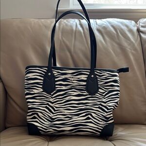Zebra Print Tote Bag